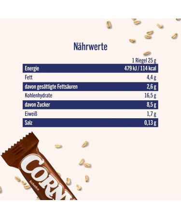 Buy Corny Classic Chocolate Cereal Bars - 60 x 25g - Delicious Chocolate Snack International Shipping Available - Buy Online on GoSupps.com
