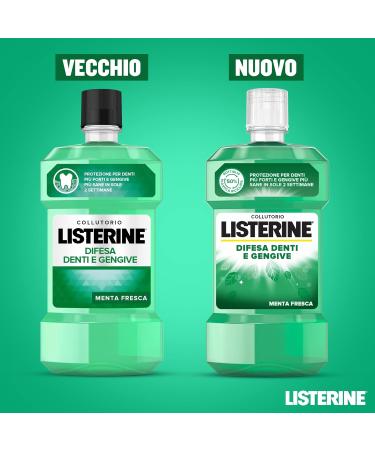 Shop Listerine Mouthwash Fresh Mint Fluoride for Strong Teeth & Healthy Gums 1L - Optimal Oral Hygiene - Buy Online on GoSupps.com