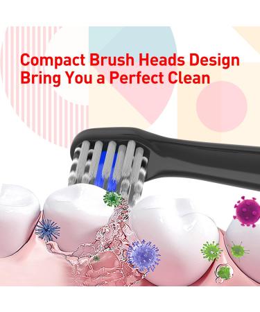 Replacement Toothbrush Heads for Colgate Hum - Smart Battery Electric Toothbrush 10 Count - Compatible Brush Heads (Black - Buy Online on GoSupps.com