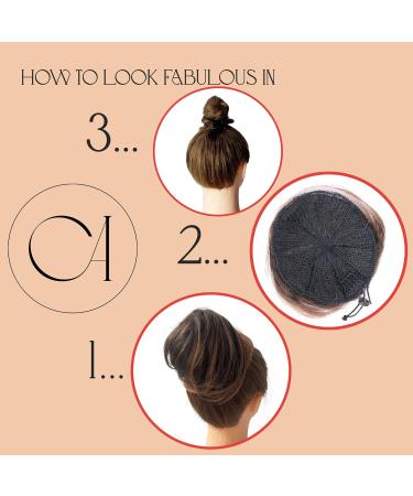 CAISHA Bun Hairpiece Ponytail Hepburn-Bun Scrunchie Updo Light Blonde Mix DC8 light blonde mix #25T613 DC8 - Buy Online on GoSupps.com