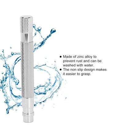 Buy Premium Metal Safety Razor Handle - Retro Shaving for Men | Replacement Shaver Handle in Silver - Buy Online on GoSupps.com