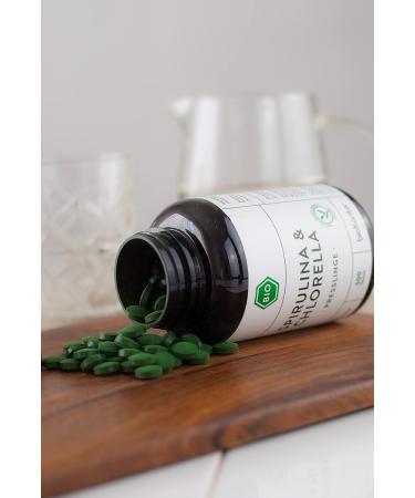 Organic Spirulina + Chlorella Tablets | 500 Tablets | 100% Natural & Additive-Free | Laboratory Tested | BioKontor - Buy Online on GoSupps.com