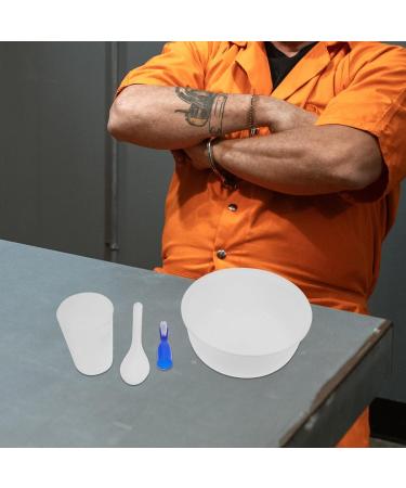 UPKOCH 4pcs Prison Cup & Bowl Set | Durable Spoon & Manual Toothbrush | Practical Mini Bowl for Travel & Outdoor - Buy Online on GoSupps.com