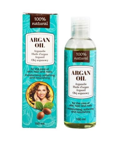Unibell 100 natural argan oil for skin hair and nails 100ml 100 natural vegan