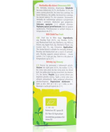 Th pour les enfants - fruits BIO 20 x 2 g APOTHEKE - Buy Online on GoSupps.com