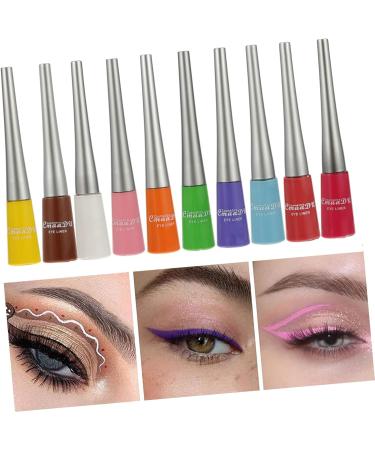 Beavorty 10pcs Colored Liquid Eyeliner Waterproof Suit Liquid Eyeliner Pencil Waterproof Eyeliners Matte - Buy Online on GoSupps.com