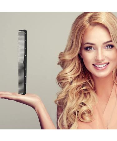 3-Piece Carbon Fiber Hairdressing Comb Set - Heat Resistant Barber Comb in Black - Buy Online on GoSupps.com