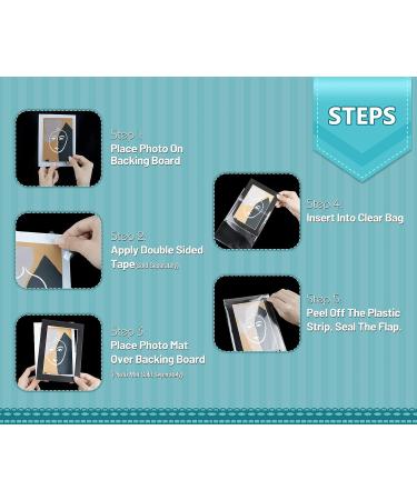 Golden State Art 11x14 Matting Clear Bags - Pack of 100 | 11 1/4 x 14 1/8 | 100-Pack - Buy Online on GoSupps.com