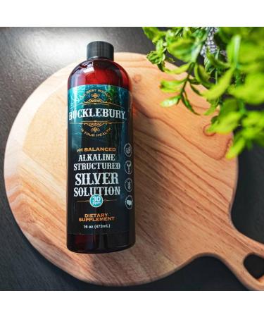 Buy Silver Solution pH Balanced Alkaline Liquid | Daily Immune Support | 16 oz Gluten Free - 30ppm - Buy Online on GoSupps.com