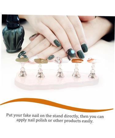 Ipetboom 1 Set Nail Art Stand Fake Nail Stand Nail Stands Fake Nail Holder Shoe Straps Nail Supplies Press on Nail Stand Practice Nail Tips Nail Accessories Acrylic Suite Symphony - Buy Online on GoSupps.com