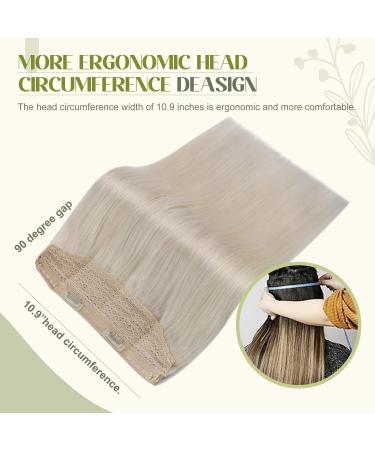 Buy FSHINE WAHN 18 Real Hair Extensions - Invisible Fish Line Platinblond Remy Human Hair #1000 - 80g Premium Quality - Buy Online on GoSupps.com