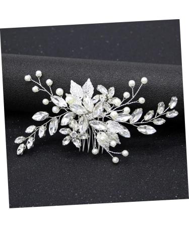 FRCOLOR bridal side comb wedding side comb wedding flower hair comb wedding hair accessories jewelry comb bride pearl hair comb wedding diamond comb bridal hair comb grace banquet crystal - Buy Online on GoSupps.com