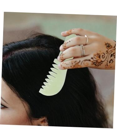 Magiclulu Jade Comb - Premium Skincare Massage Tool for Scalp & Facial Relief | International Shipping Available - Buy Online on GoSupps.com