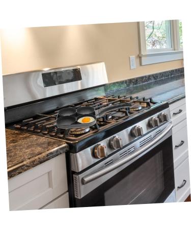 Zerodeko 2pcs Fried Egg Pan Egg Frying Pan Nonstick Frying Pan Non Stick Fry Pan Flat Skillet Breakfast Griddle Non Stick Frying Pan Kitchen Gadget Kitchen Utensil Hamburger Mold Egg Plate 35X18.5X3.5CMx2pcs Blackx2pcs - Buy Online on GoSupps.com