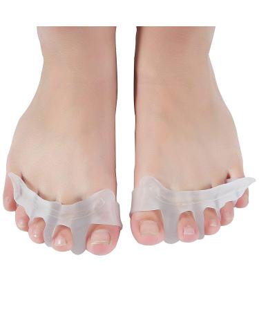 Buy 2 Silicone Toe Separators for Hallux Valgus Relief | Friction & Ball Protection for Crow Toe - Fast International Shipping - Buy Online on GoSupps.com