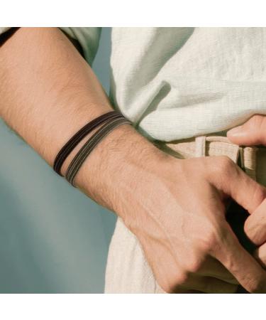 Havhaf Knotted Men's Hair Gum - Damage-Free Elastic Hair Tie for Long Curly & Thick Hair - 1 Pack - Buy Online on GoSupps.com