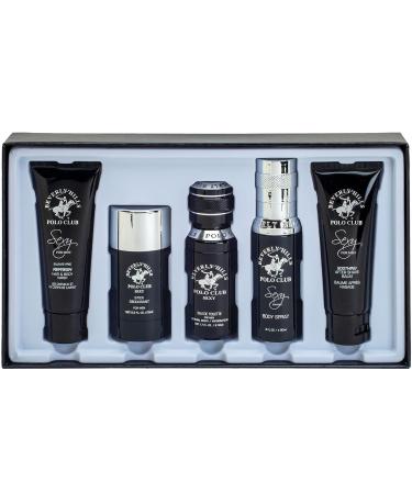 Beverly Hills Polo Club BHPC Cologne 5 Piece Gift Set for Men | Eau de Toillete Deodorant Shower Gel Body Wash Body Spray Fragrances (Sexy) - Buy Online on GoSupps.com