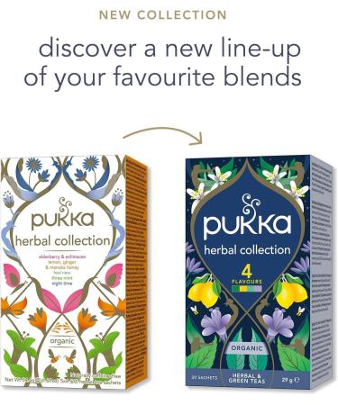  Pukka Pukka Tea - Herbal Collection Herbal Tea Assortment - 2 x 34g net boxes - Buy Online on GoSupps.com