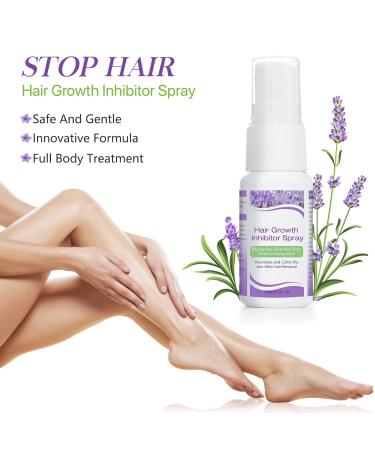 Premium Hair Inhibitor for Face & Body - Non-Irritating Permanent Hair Growth Stopper - Bikini Arm Armpit Leg - Lavender Flavor - Buy Online on GoSupps.com