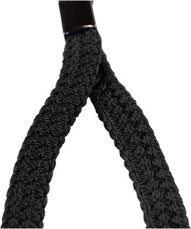 Durable Triple Braided Elastic Nylon Lanyard for Canes - Black | PCP Cane Wrist Strap - Buy Online on GoSupps.com