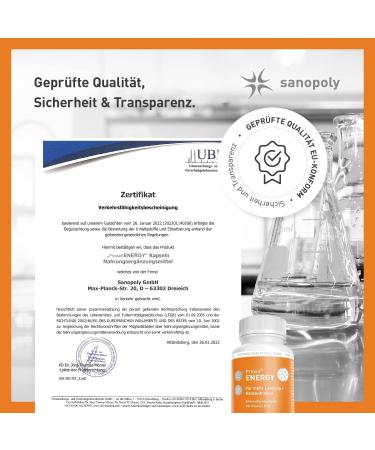 Sanopoly Priosa Energy 150 Vegan Capsules | Supports Muscle Function | 16 Protein-Forming Amino Acids | Expert Transported Recipe - Buy Internationally! - Buy Online on GoSupps.com