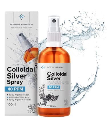 Premium Colloidal Silver Spray  40ppm 3.4 fl oz  Optimal Concentration Formula, Smaller Particles, Better Results  Laboratory Certified  Liquid Silver with Free Spray Bottle to Fill & Ebook