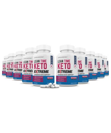 (10 Pack) Lean Time Extreme Keto Pills 1675MG New & Improved Formula Contains Apple Cider Vinegar Extra Virgin Olive Oil Powder Green Tea Leaf 600 Capsules