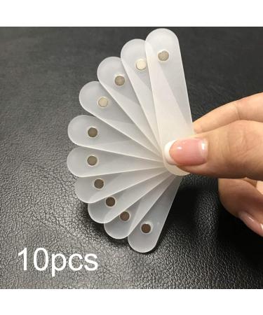 Walory Nail Art Display Stand - 10Pcs False Nail Tips Display Stand Nail Art Magnetic Practice Clear Acrylic Nail Holder Strip Manicure Showing Tools - Buy Online on GoSupps.com