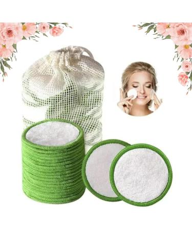 EcoCharm 20 Pack Make up Remover Bamboo Cotton Pads Say Goodbye to Disposable Waste Perfect for Skincare Routine Face Cleaning Eye Washing Remove Nail Polish Diaper Changes Jewelry Cleaning - Buy Online on GoSupps.com