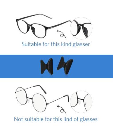 20 Pairs 2.5mm Butterfly Shape Silicone Glasses Nasal Pads - Soft Slipproof Adhesive for Comfort (Black) - Buy Online on GoSupps.com