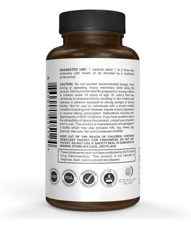 COHALA WELLNESS Mellow - Mood Supplement Ashwagandha GABA St Johns Wort 5HTP Calm Stress Support Self Care - 60 Capsules - Buy Online on GoSupps.com