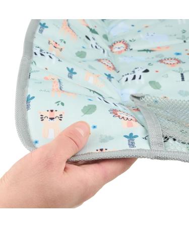 Portable Changing Mat Compact Wipe-Clean Mat for Newborns and Toddlers Travel Nappy Changing Bag with Pocket Soft and Padded Animal Safari Design Safari Green - Buy Online on GoSupps.com