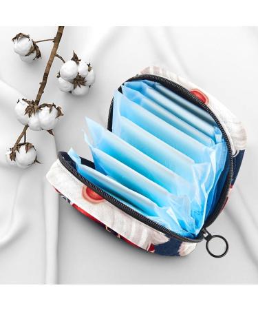 Santa Claus Pattern Women Bands Storage Bag - Big Capacity Menstrual Cup & Makeup Organizer for Travel | 1 Count - Buy Online on GoSupps.com