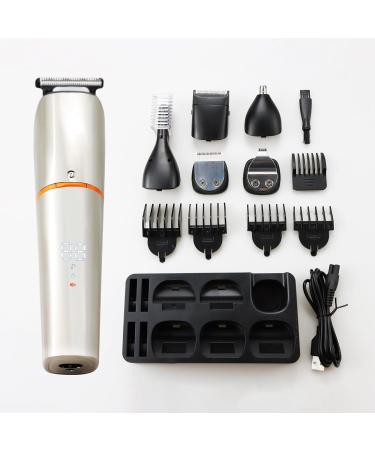 BenRich 6-in-1 Hair Clippers Men's Grooming Kit Haircut Beard Trimmer Nose & Ear Trimming Stainless Steel Blades Waterproof & Rechargeable - Buy Online on GoSupps.com