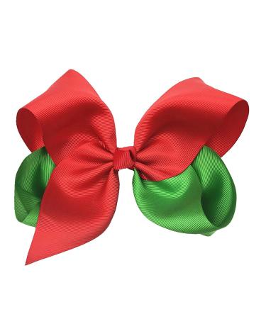 ZOONAI 6 Inch Women Girls Hair Bows Boutique Christmas Party Hair Clip Teens Hairpin - Light Blue Pink - Buy Online on GoSupps.com