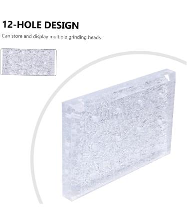 minkissy Nail Show Nail Bit Drill Bit Holder for Nails Nail Polish Organizer Nail Holder Nail Drill Organizer Acrylic Stands for Display Nail Drill Bit Organizer Drill Rig Toolbox - Buy Online on GoSupps.com