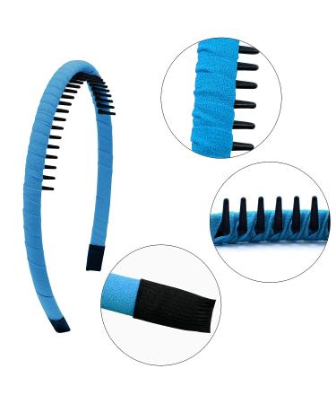 Duufin 12 Pieces Teeth Comb Headband for Women and Girls - Non-slip Hair Accessory in Colorful Candy Colors - Buy Online on GoSupps.com