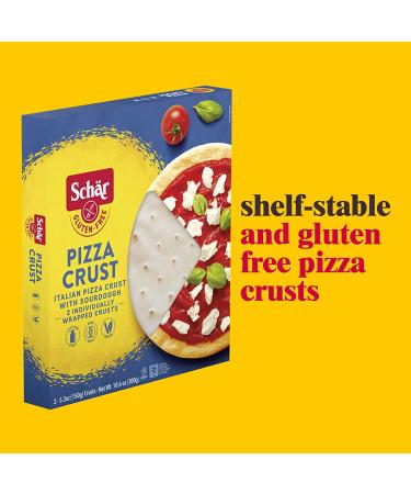 Schar Gluten-Free Pizza Crust - No GMOs, Wheat, or Lactose - 2 Pack (2 x 5.3 oz) - Buy Online on GoSupps.com