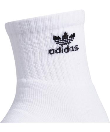 adidas Originals Trefoil Quarter Socks (6-Pack) Medium White/Black - Buy Online on GoSupps.com