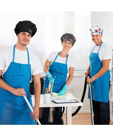 Geyoga 5 Pieces Bouffant Caps with Button and Sweatband - Adjustable Nurse Caps for Men and Women - 5 Heart Pattern Styles - Buy Online on GoSupps.com