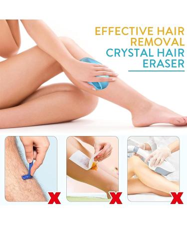 CHAUSA NANO Hair Remover - Painless & Fast Crystal Hair Remover for Body Legs & Back | Reusable Magic Peeling Stone (Blu) - Buy Online on GoSupps.com