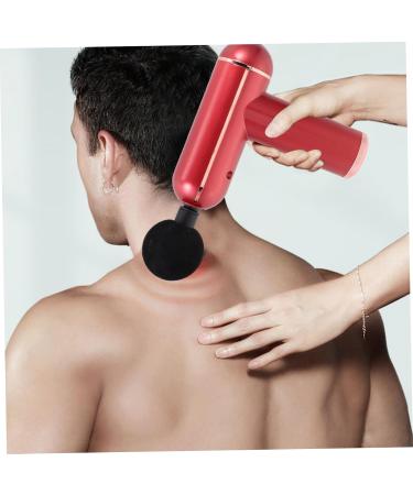 Frcolor Mini Fascia Gun - Handheld Percussion Massager for Muscle Relief | Portable Adjustable Massage Device - Red Metal 14.5x14x4.2cm | International Shipping Available - Buy Online on GoSupps.com