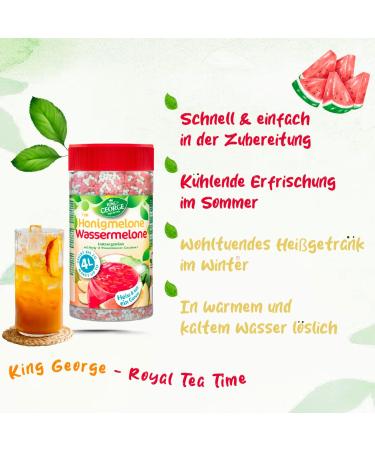 KING GEORGE Melon au miel Past que Boisson th instantan e 6 x 400 g Boisson th instantan un r gal chaud et froid paquet de miettes - Boisson pour l' t anniversaire f te melon miel past que - Buy Online on GoSupps.com