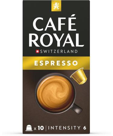  Caf Royal Caf Royal Espresso Promo Pack 100 Nespresso (R) Compatible Capsules 80% Recycled Aluminum Rainforest Alliance Certified 100% Arabica Coffee Intensity 6 - Buy Online on GoSupps.com