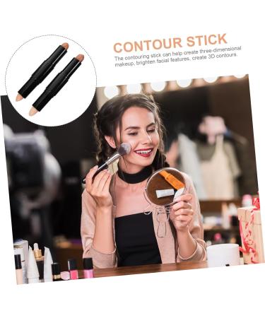 HAPINARY 2pcs Contour Stick Makeup Concealer Stick Contouring Stick for Makeup Concealer Stick for Makeup Women Makeup Supplies Highlighter Stick for Face Concealer Stick for Women - Buy Online on GoSupps.com
