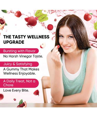 Lipo Bites ACV Gummies Extreme 2000MG Formula Apple Cider Vinegar Chewies Formulated with Pomegranate Beet Juice Powder B12 Vegan Non GMO 60 Gummys - Buy Online on GoSupps.com