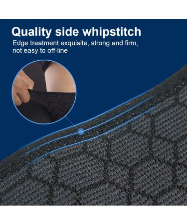 Tofbs 2-Piece Compression Thigh Bandage for Men & Women | Breathable Elastic Support for Knee Tendon & Quadriceps Injuries | Muscle Pain Relief (Large) - Buy Online on GoSupps.com