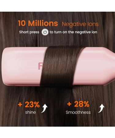 Professional Hair Straightener - 1.65" Titanium Flat Iron with 30s Rapid Heat 10 Temp Levels (260-450 ) LED Display - Pink - Buy Online on GoSupps.com
