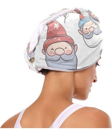 Christmas Elf Hair Towel 2 Pack - Super Absorbent Hair Turbans for Quick Drying | Perfect Holiday Gift for Women & Girls - Buy Online on GoSupps.com