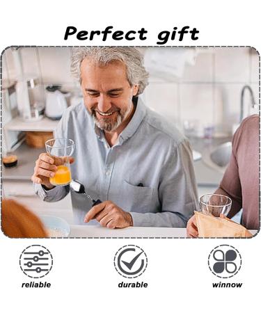 Meyagot 5-Part Adaptive Utensils Set | Flexible Cutlery for Disabled & Hand Tremors | Ergonomic Thick Handle for Arthritis & Parkinson's - Buy Online on GoSupps.com